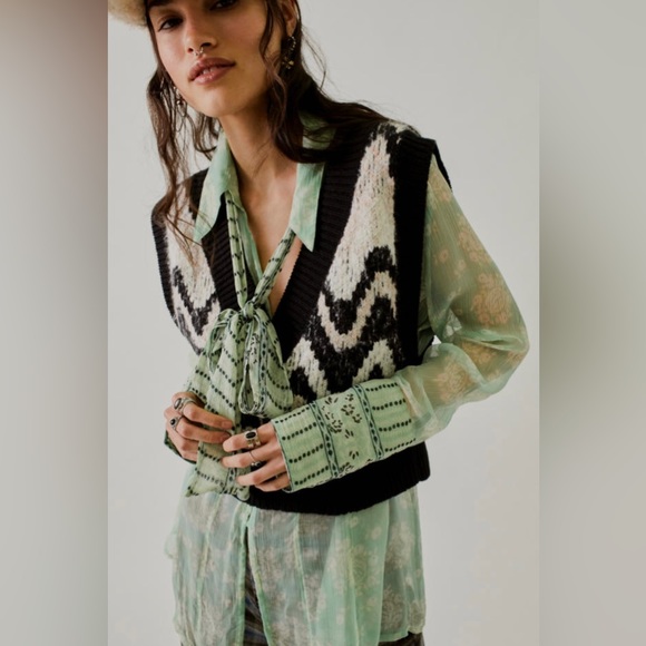 Free people x Anna Sui Blouse NWT - Picture 2 of 5